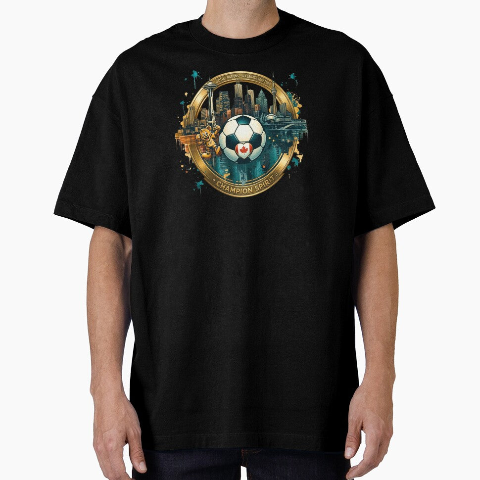 Champion Spirit 2026 - North American Soccer Unity Gold Emblem by Psychlee Best Finds