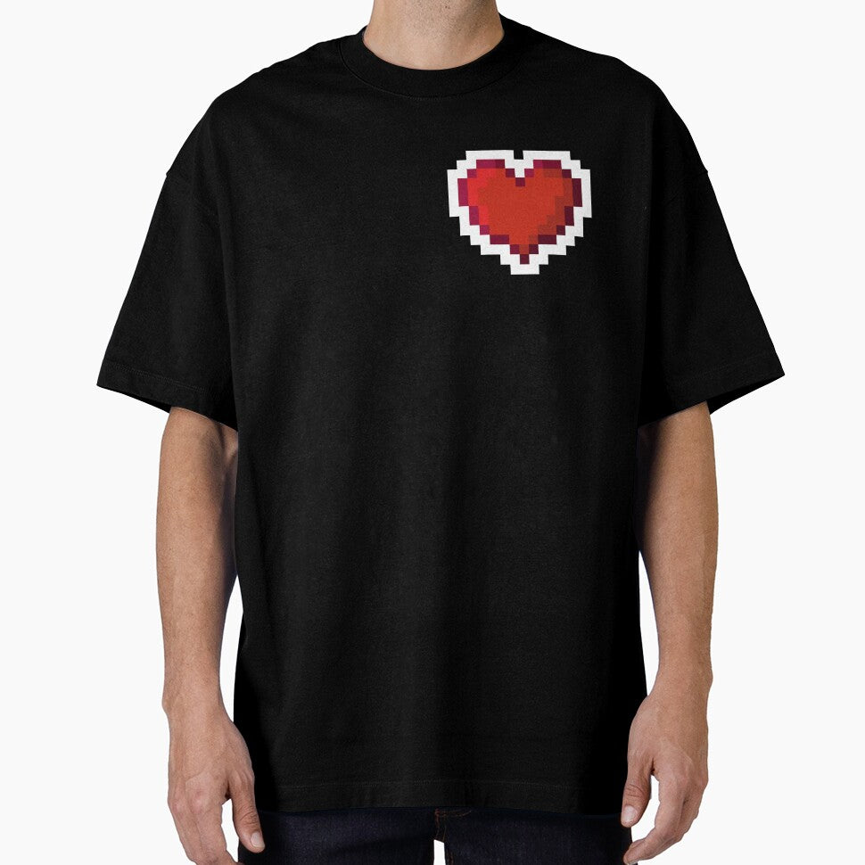 Red Pixel Heart by Drowsy Doodles