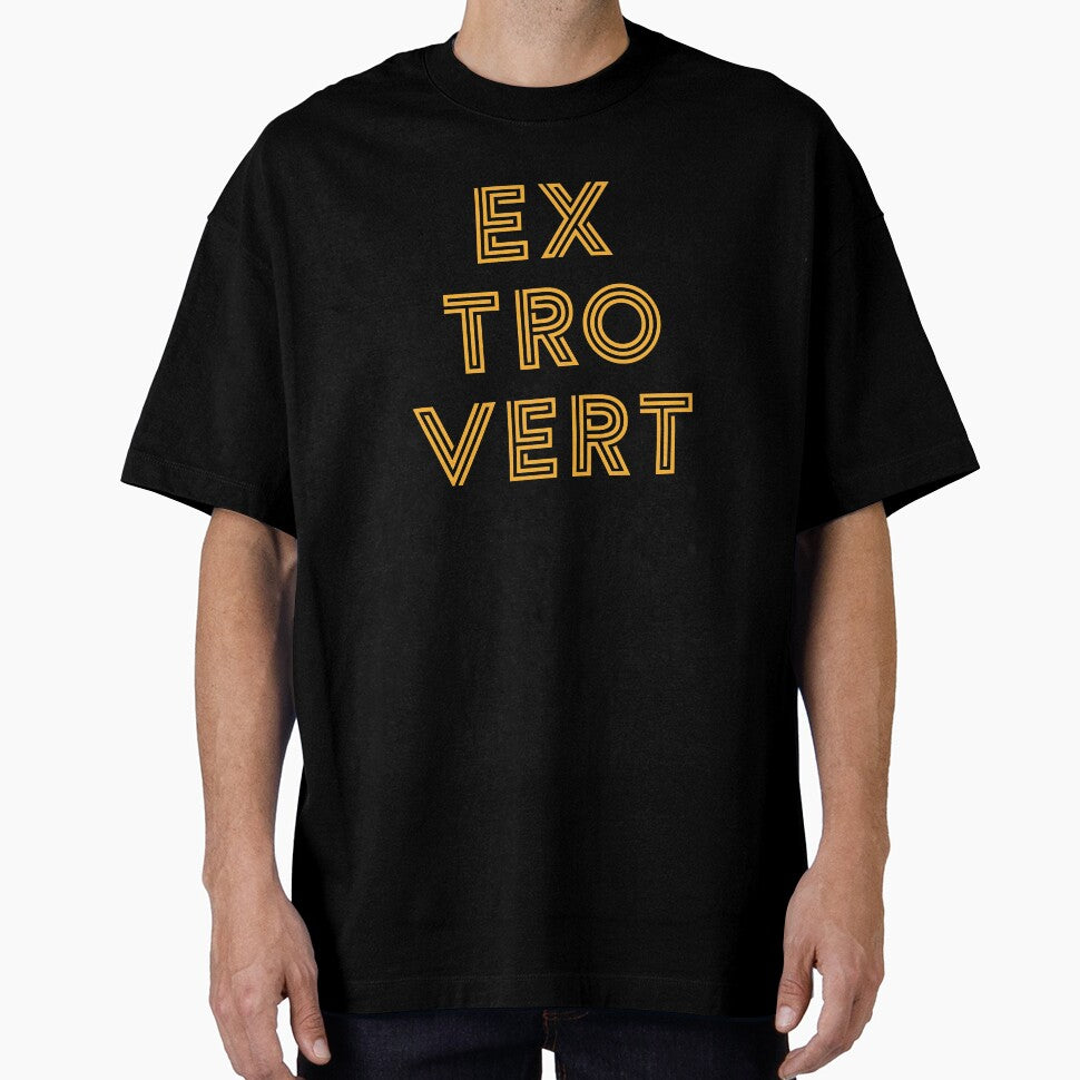 Extrovert - Yellow Print by teeworthy