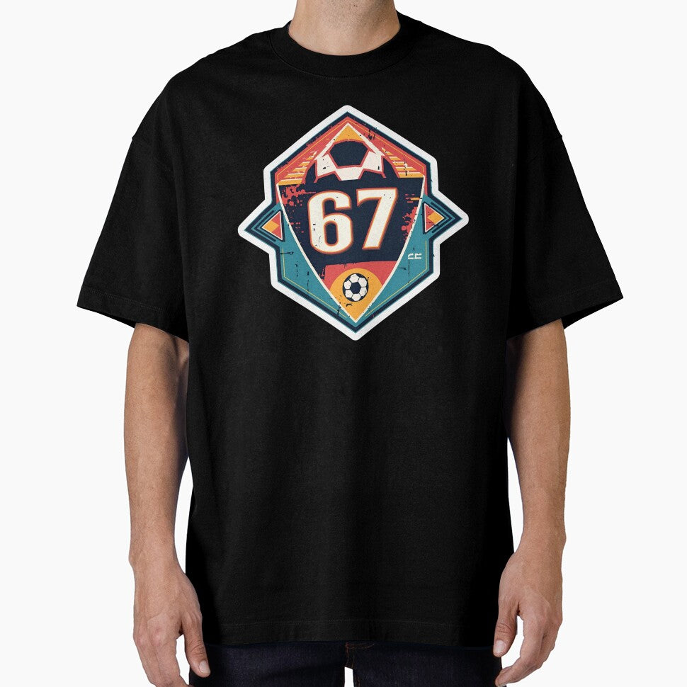 Retro 67 Sunrise Soccer Badge by PixelKickr