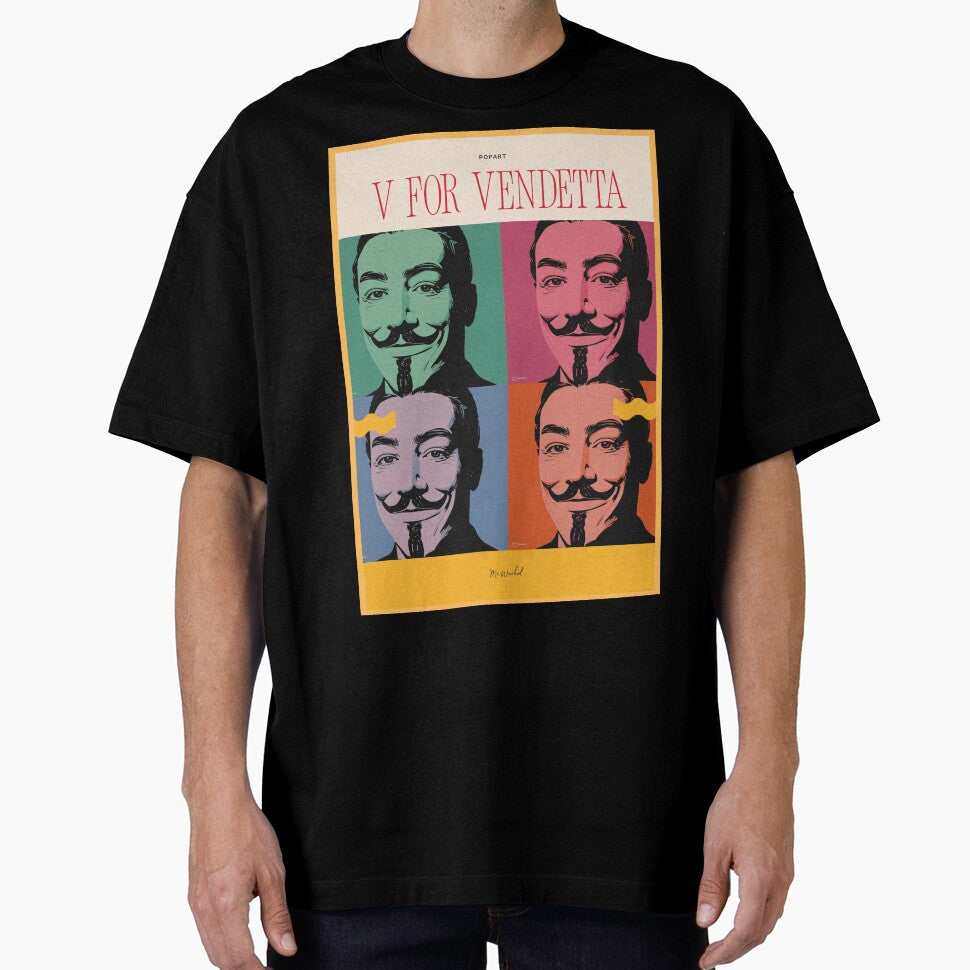 Pop Art Revolution Mask – Warhol Style Iconic Poster by Mr.Warhol