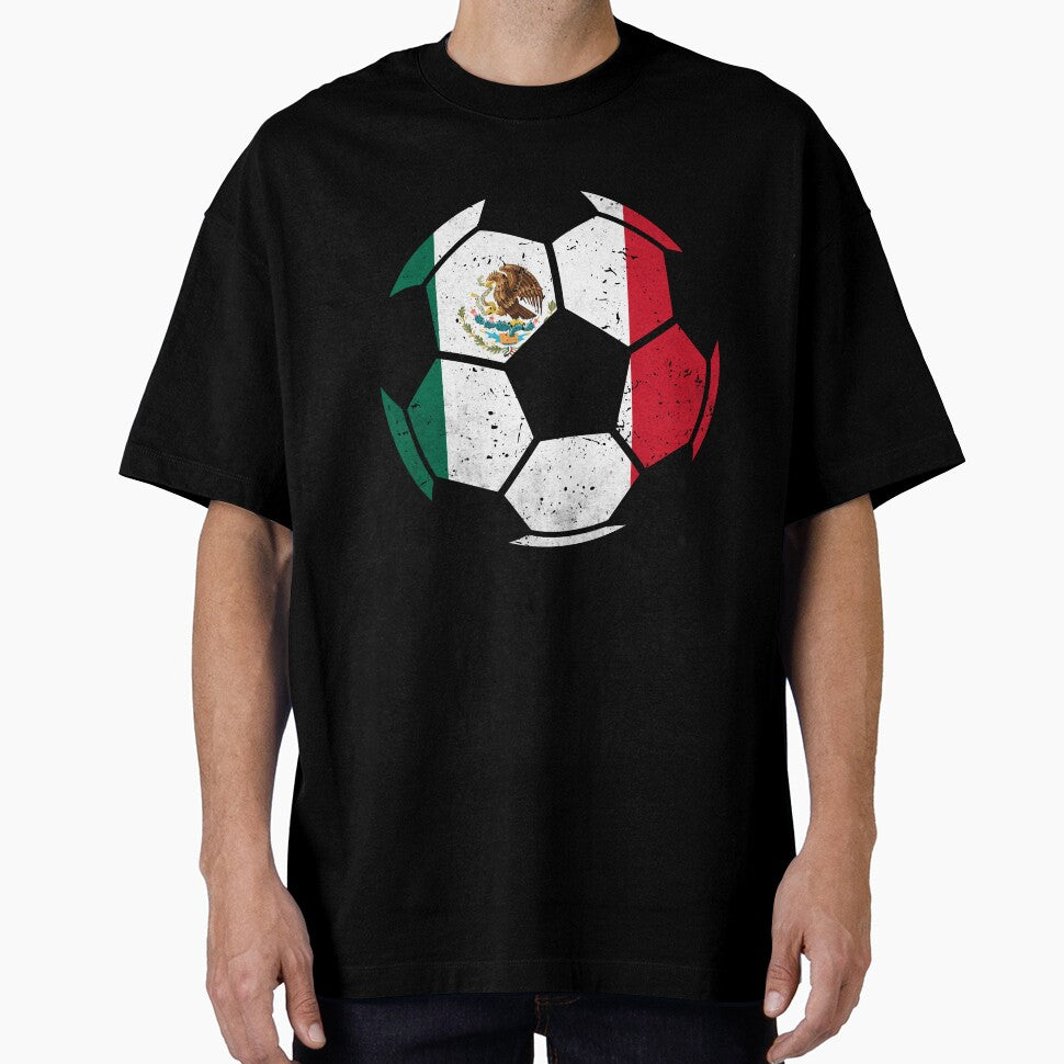 Mexico Soccer Ball Flag Jersey Mexican Football Fan by EIMgraphic