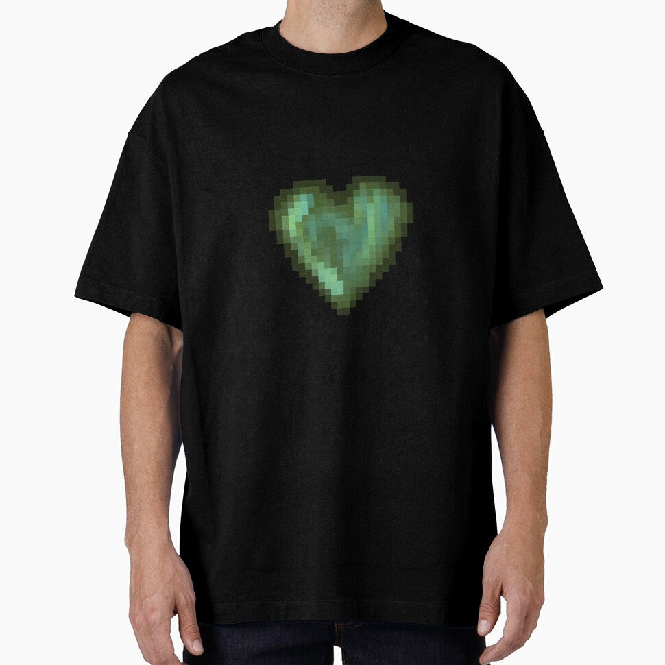 emerald green pixel heart by GhostofLilith