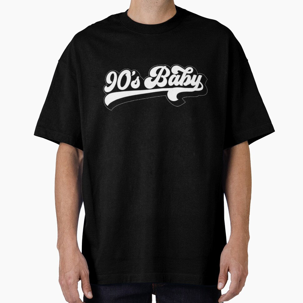 90s Baby - Retro Varsity Script Nostalgia Statement by The-SilentPlace