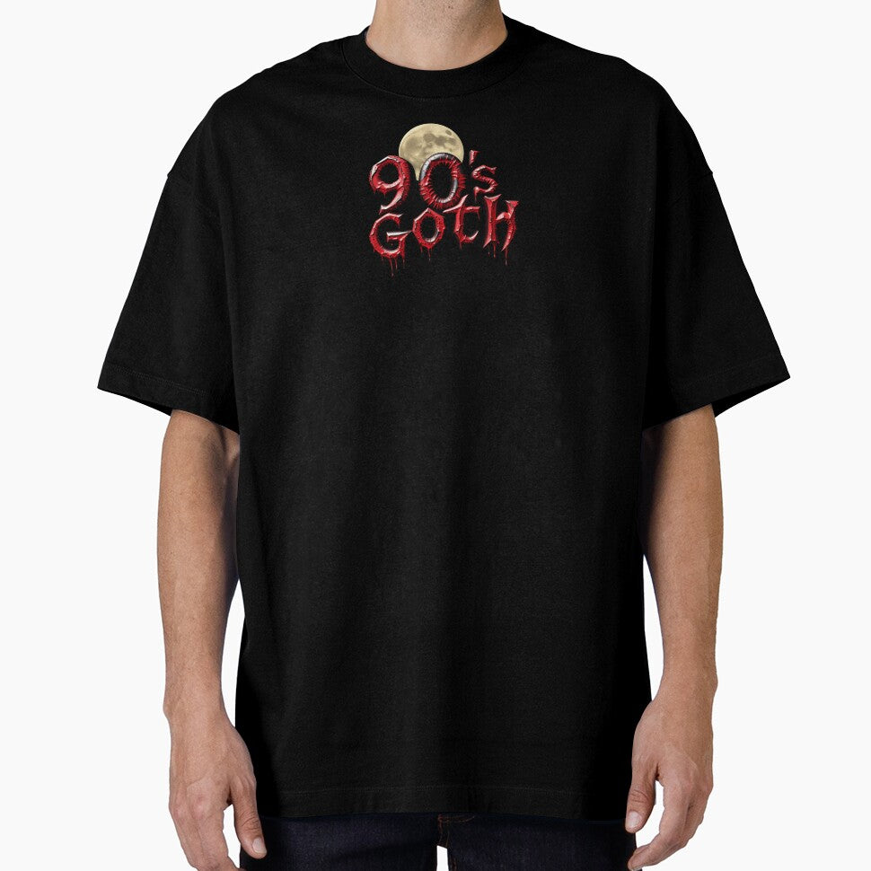 90s Goth, Gorey 3D Font, Full Moon by Burn-Ego