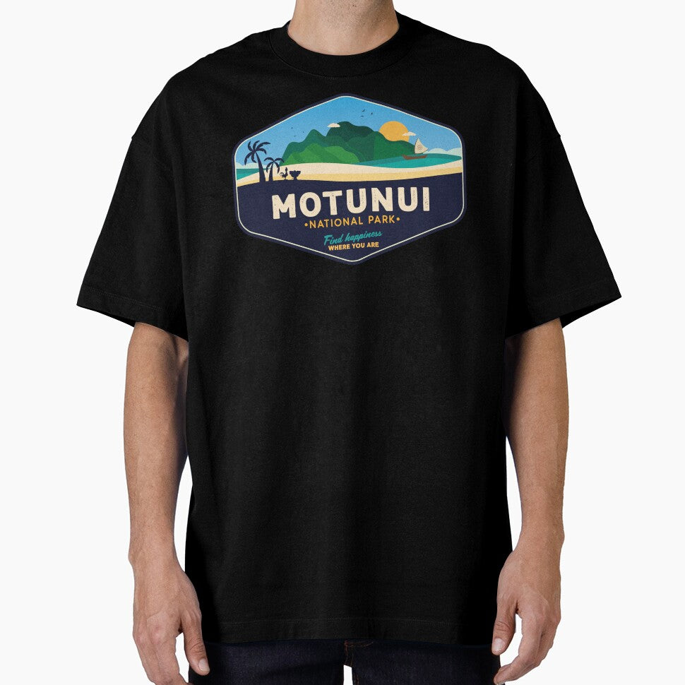 Motunui National Park – Tropical Island Travel Art | Polynesian Ocean Paradise by magrodanny