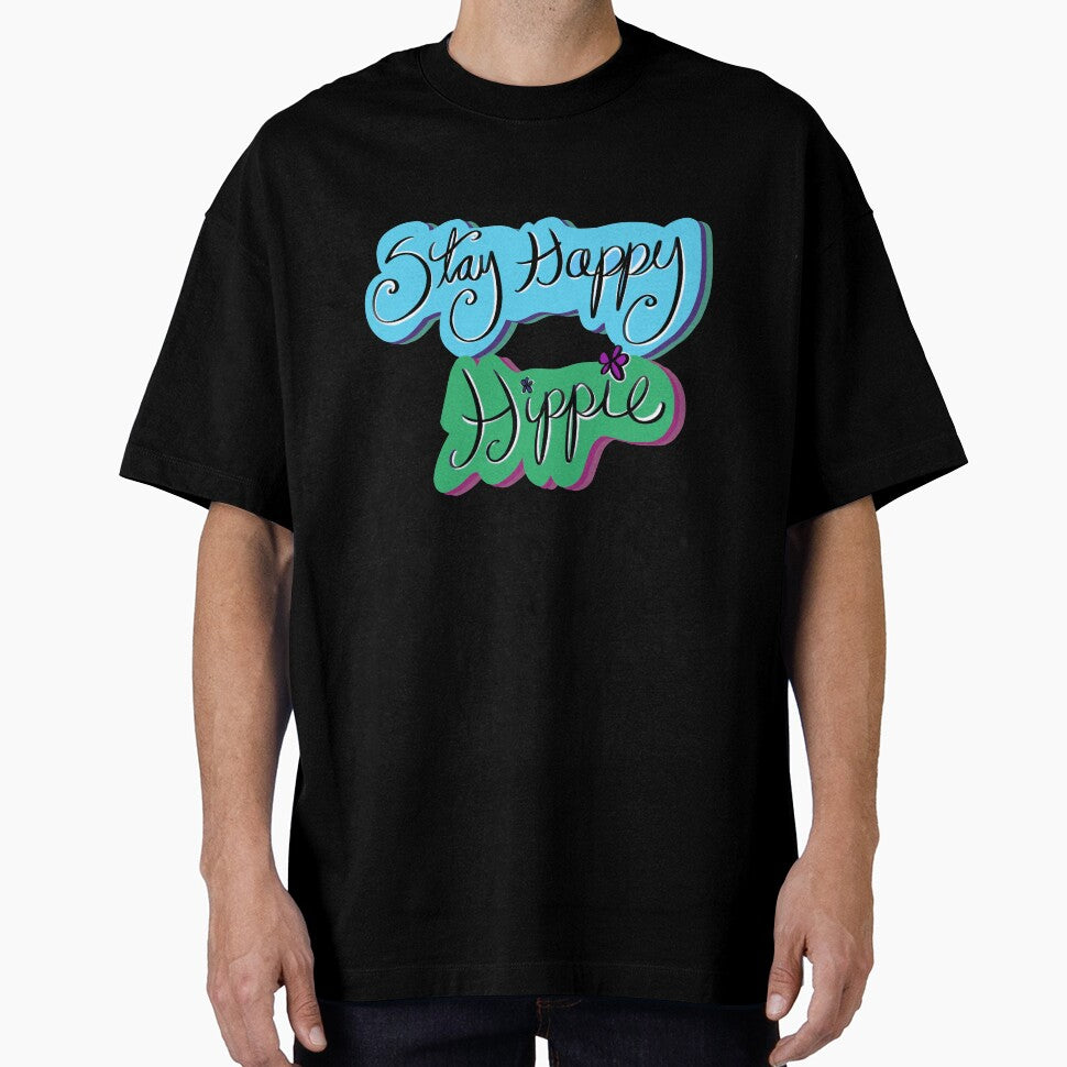 Stay happy hippie by Dee Collins