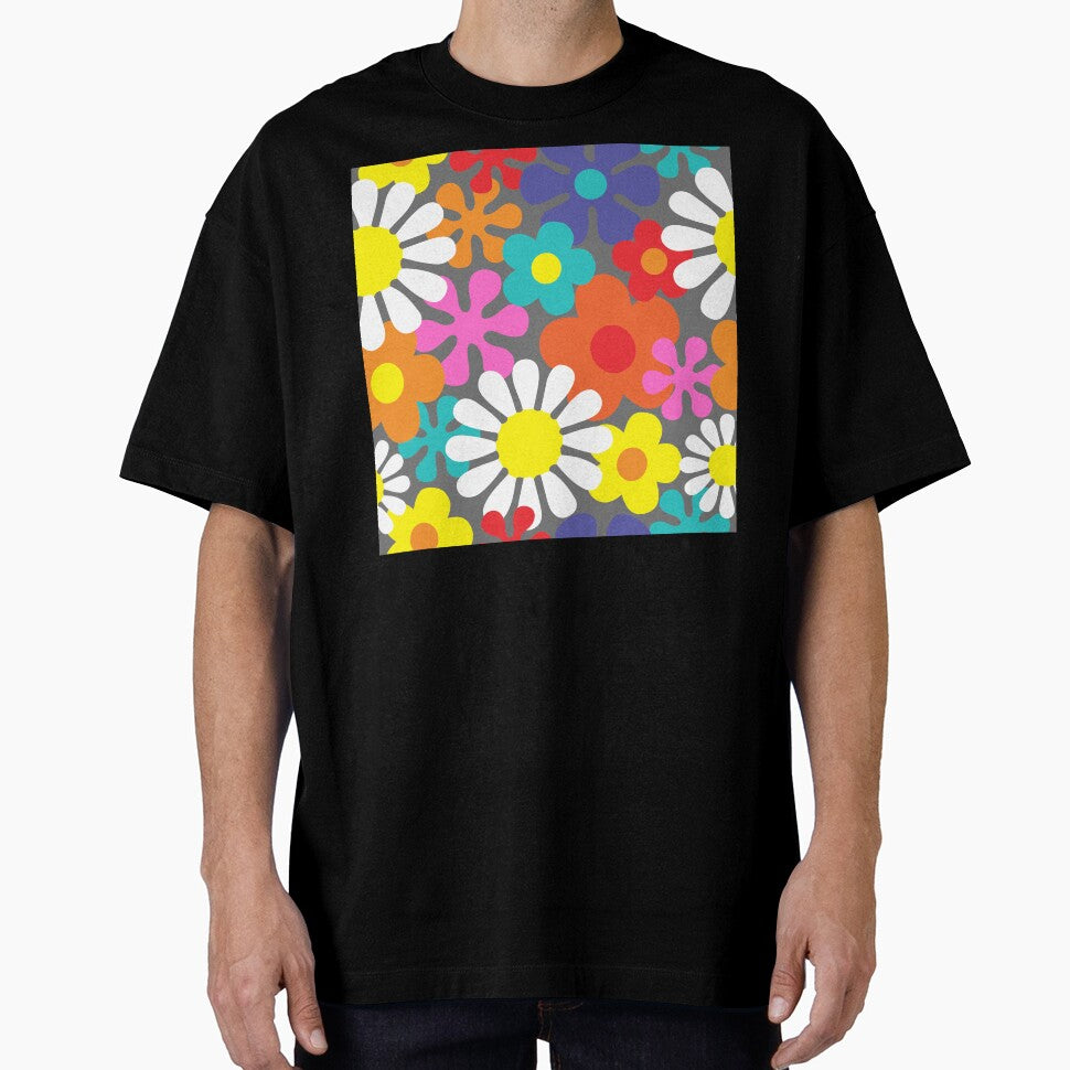 Funky Hippie Flower Power Pattern by HotHibiscus