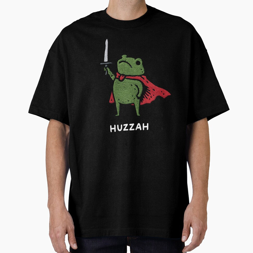 Huzzah Frog Knight Funny Sword Meme Quote by laszlosaobere