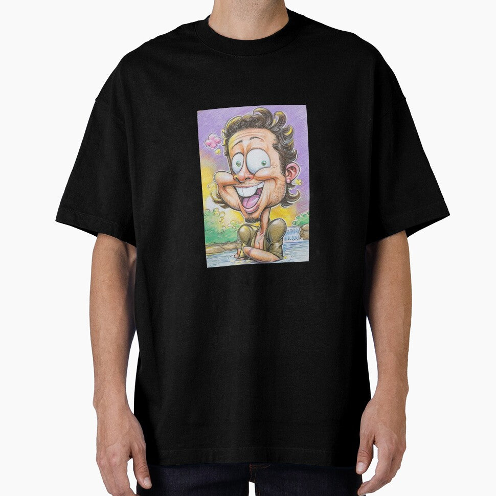 Hippie Guy by Claire Caricatures