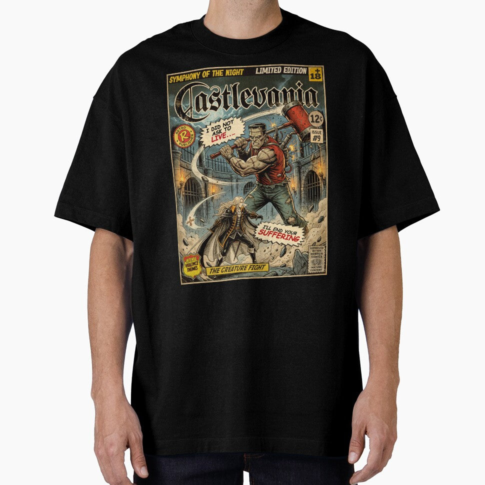 Castlevania The Creature Fight Vintage Comic Cover Art by Back2Collage