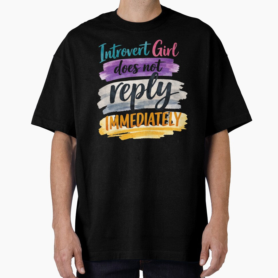 Introvert Girl Does Not Reply Immediately by PamLeeDesign