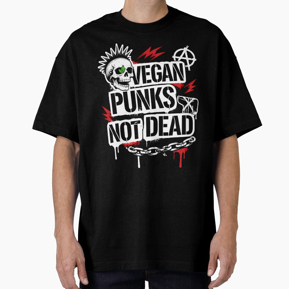 Vegan Punks Not Dead Punk Stencil by Cat-butt-shirts