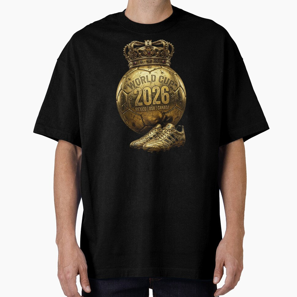 World Cup 2026 Golden Soccer Ball Crown- Mexico USA Canada by digitalbob60