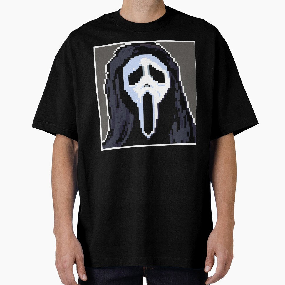 Scream 'Ghostface' Pixel Art Portrait by Breadbin Art