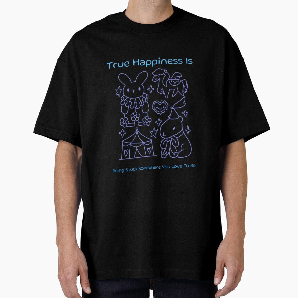 True Happiness Is 90's Retro T-Shirt by NVKshoppe