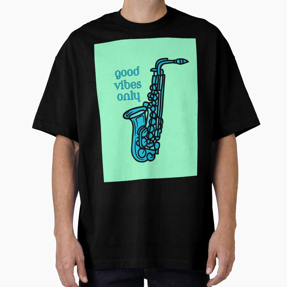 Good Vibes Saxophone 90's Color's Design by chucktownjax
