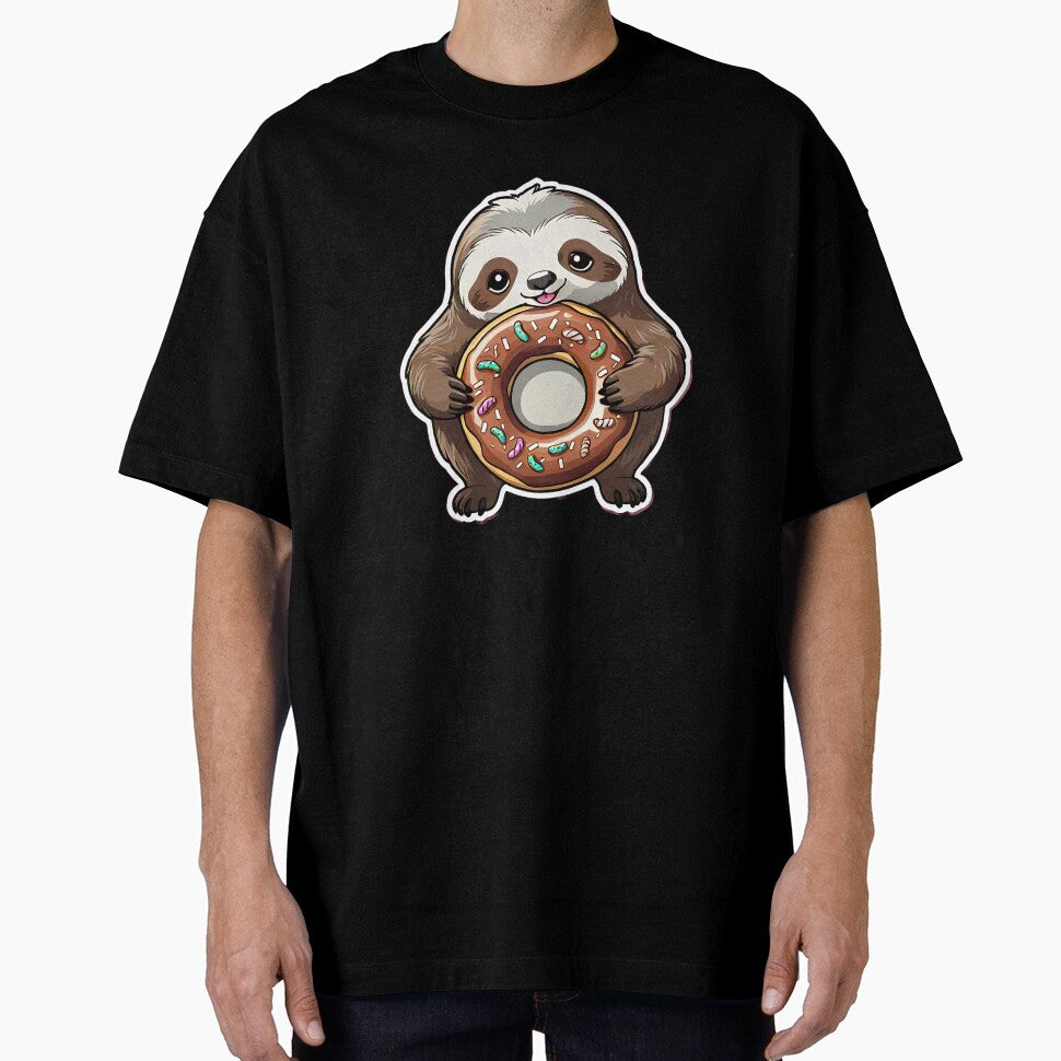 Kawaii Sloth with a Donut by KawaiiCritterz