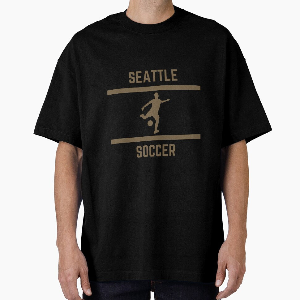 Gold Color Seattle Soccer by IssaraStudio