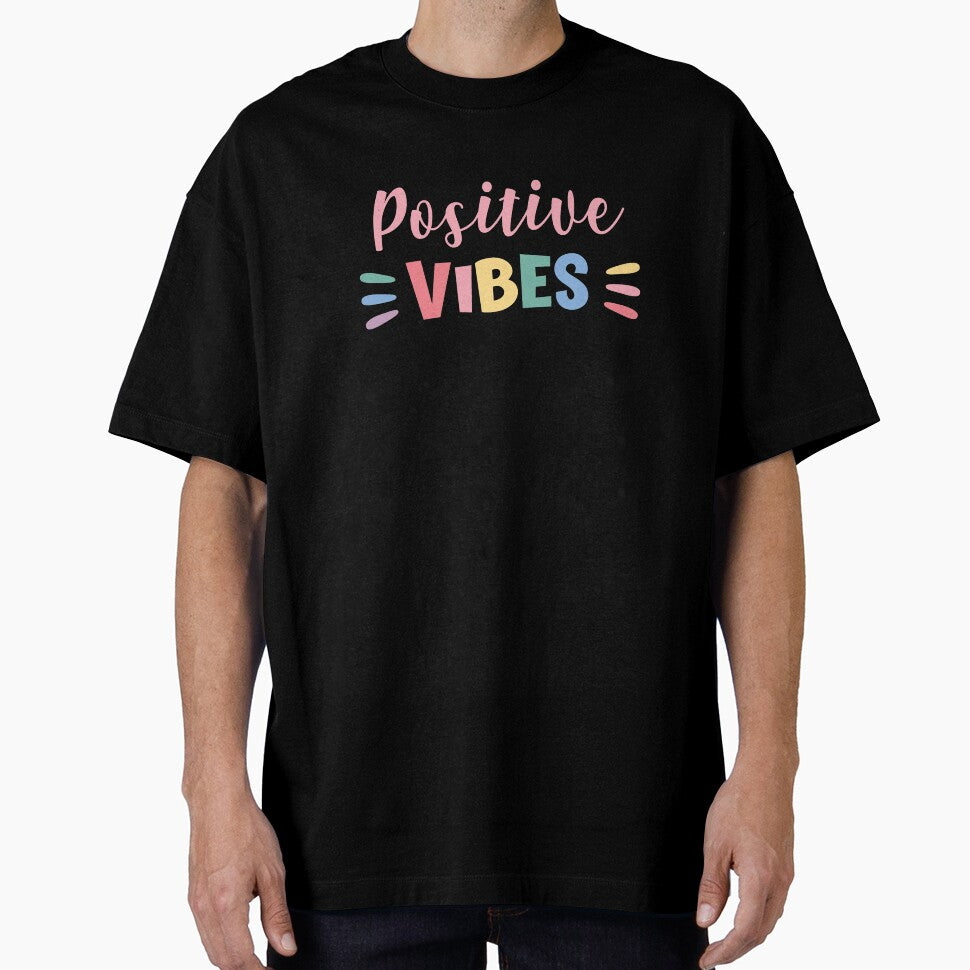 Positive Vibes Rainbow Logo by PuddleofStars
