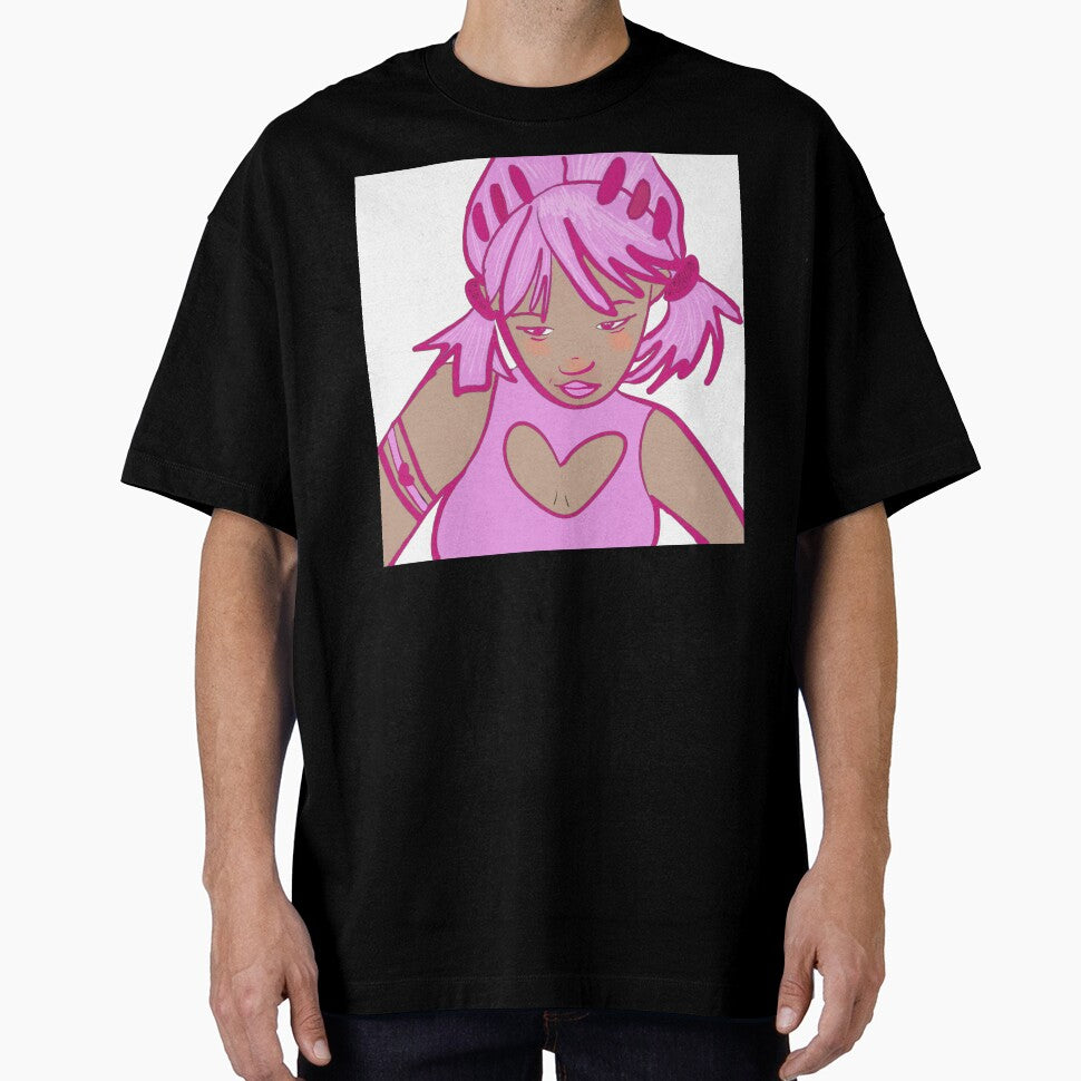 Y2K Girl Online - Pink hair Y2K Girl Cartoon Character Art by SweetLittleSins
