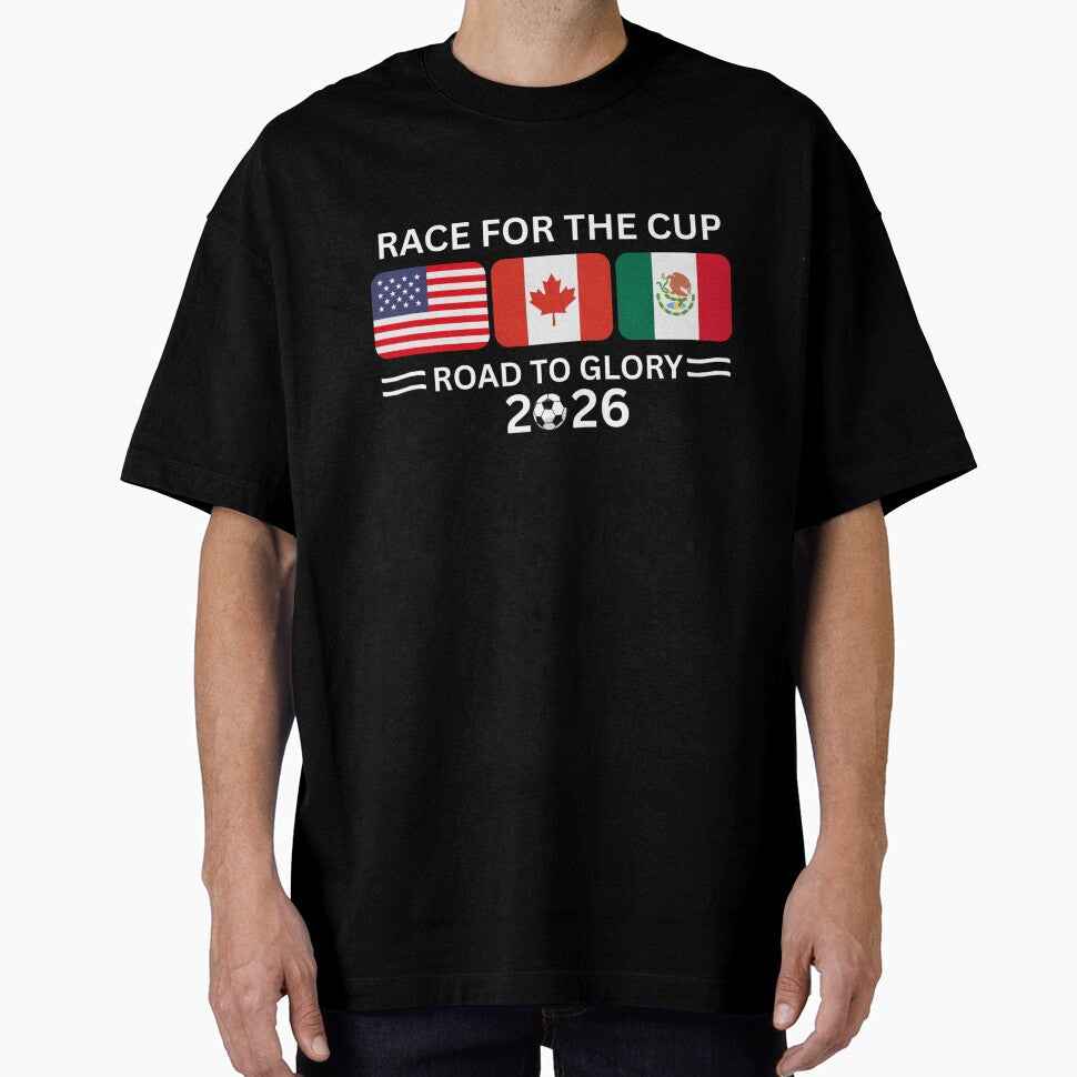 Race For The Cup Road To Glory 2026 Soccer Football Fan World Cup by Thread&Fable