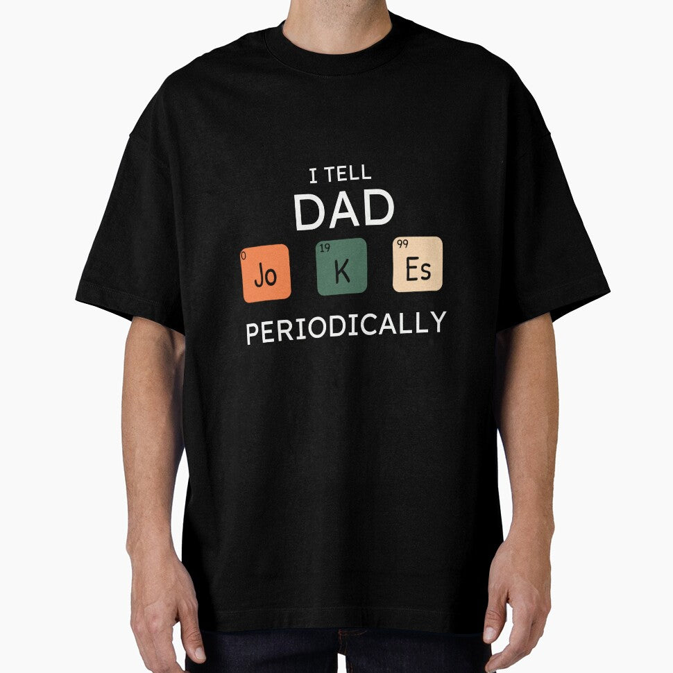 I Tell Dad Jokes Periodically Funny Father's Day Gift Science Pun Vintage Chemistry Periodical Table Chart by youfteen