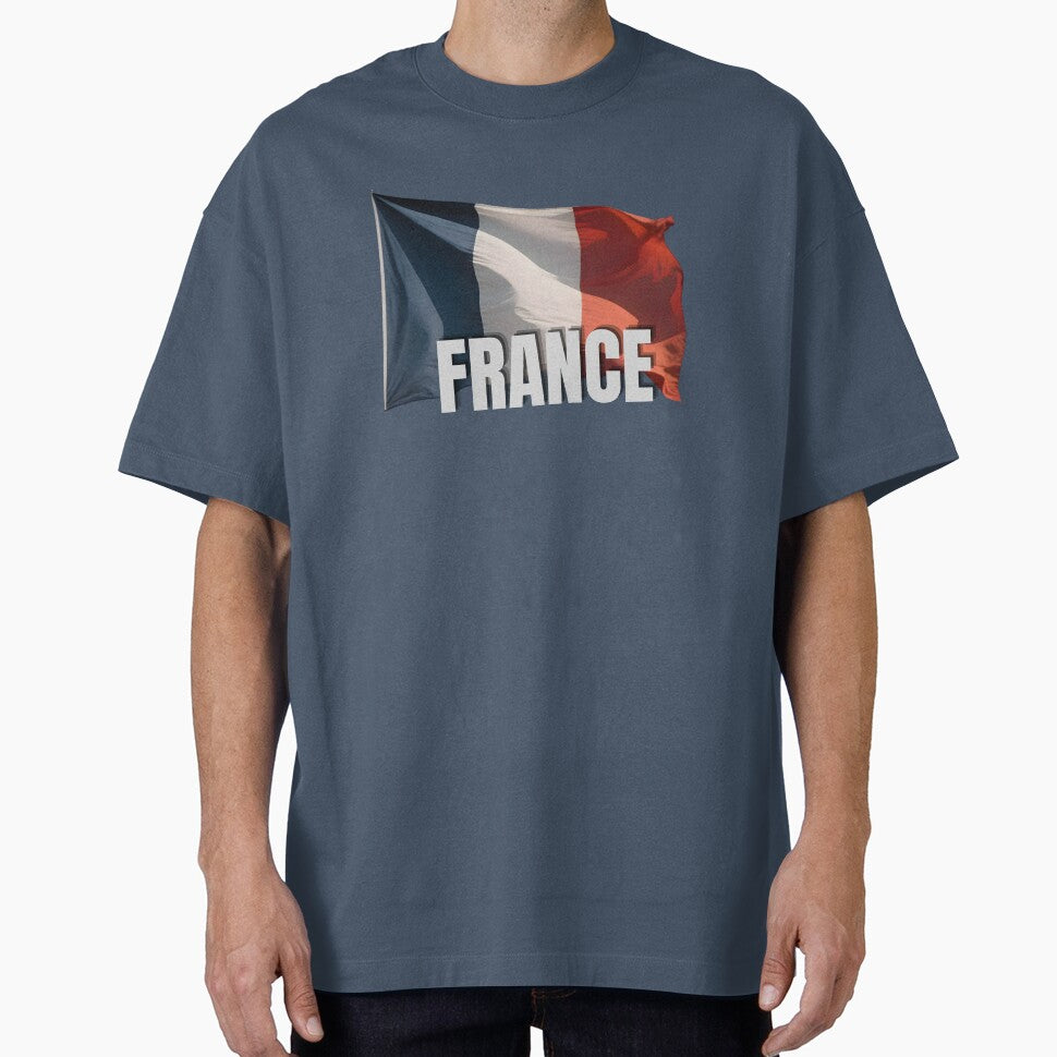France Flag Text Design - French Tricolour Graphic by RVJdesigns