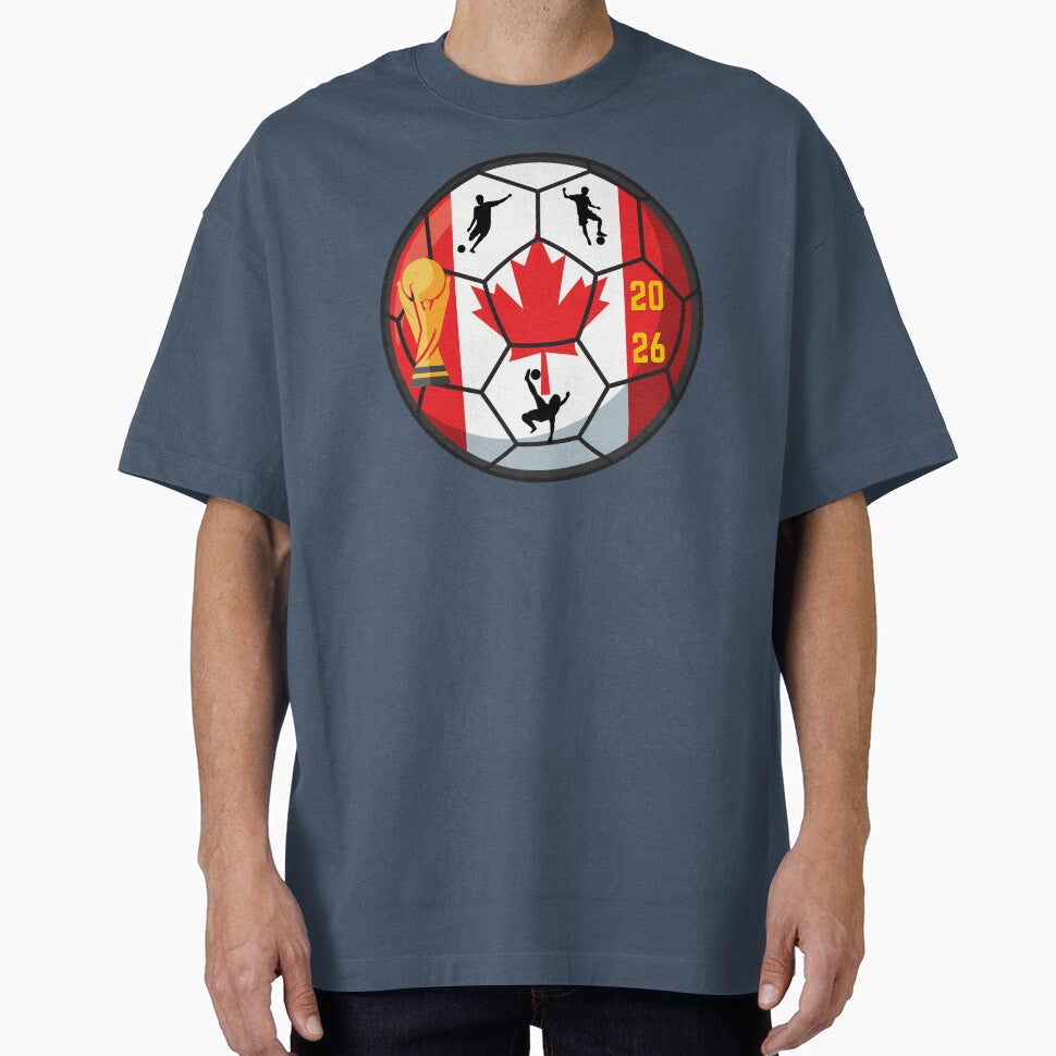 Canada Soccer 2026: World Cup Host Maple Leaf Ball Art by Mandarynkashop