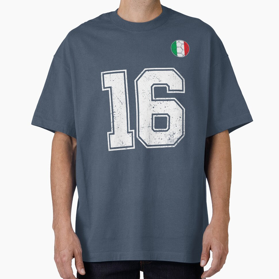 Italy Soccer Number 16 Vintage Sports Fan by RoyesButler