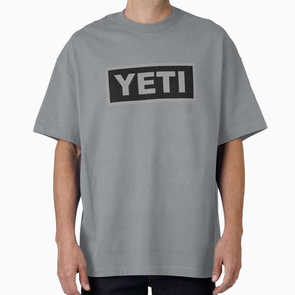 Yeti cool outdoors camping box logo monochrome grey and black by Kludoman