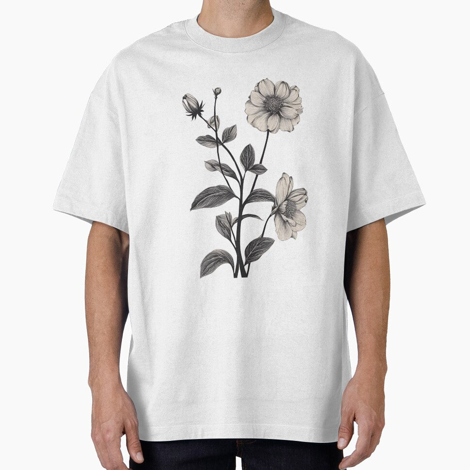 Monochrome Tall Flowers Design" by Hummy-studio