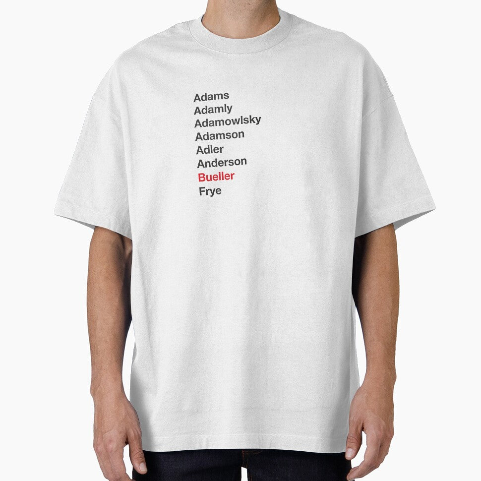 Ferris Bueller roll call by SoulGlowDesigns