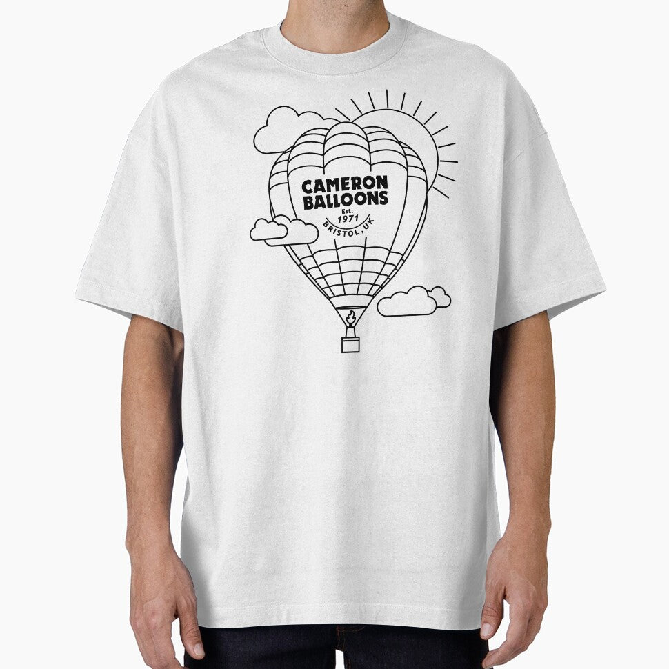 Line Art Hot Air Balloon - Black by CameronBalloons