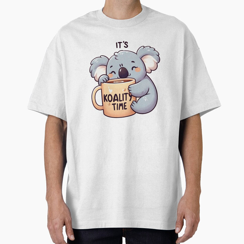 Koality Time Kawaii Koala Coffee Mug Illustration – Cute Funny Animal Design for Stickers, Shirts and Gifts by SketchOnScreen