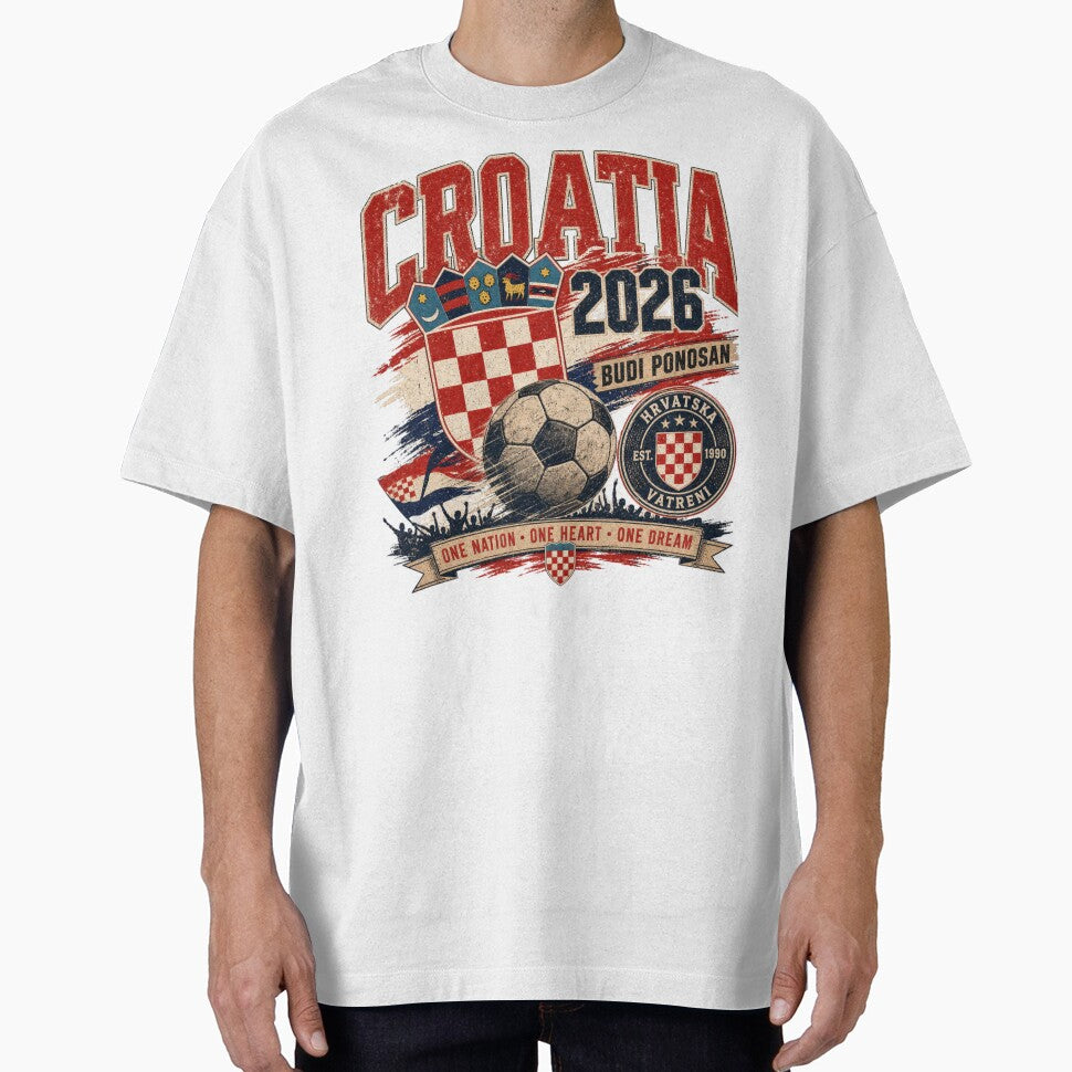 Croatia 2026 Football World Cup Glory | Vatreni Fan Supporter Shirt by rushaib