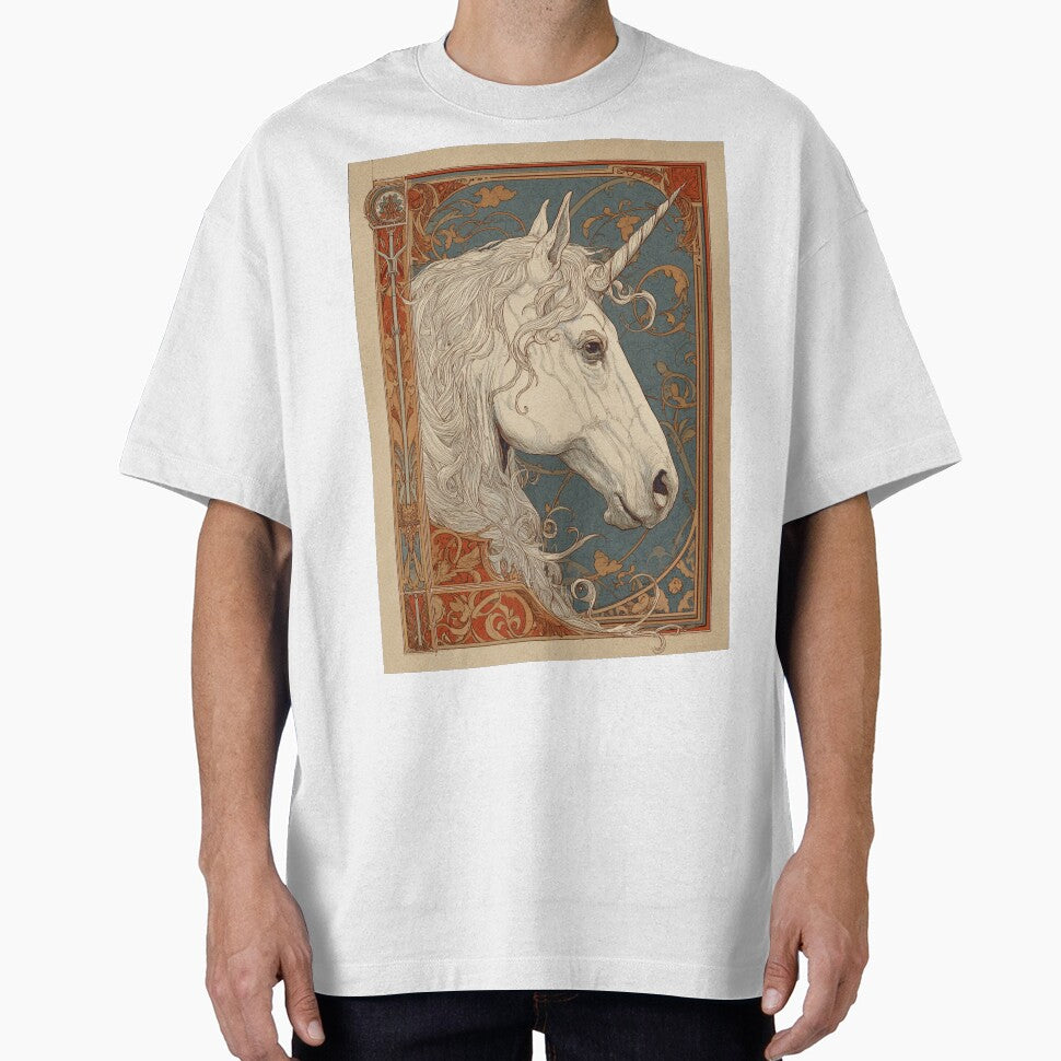 Art nouveau Unicorn Card by MendaciousMina