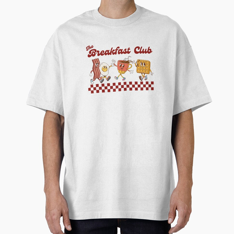The Breakfast Club Retro Breakfast Food Cartoon Funny Diner Design by shopfindingbeni