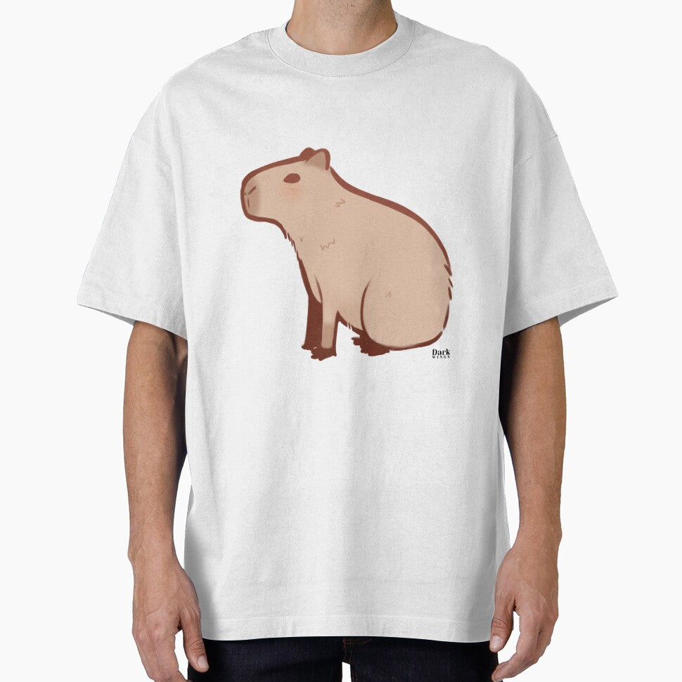 Pumpkin the Capybara Sitting Down by DarkWingsWild