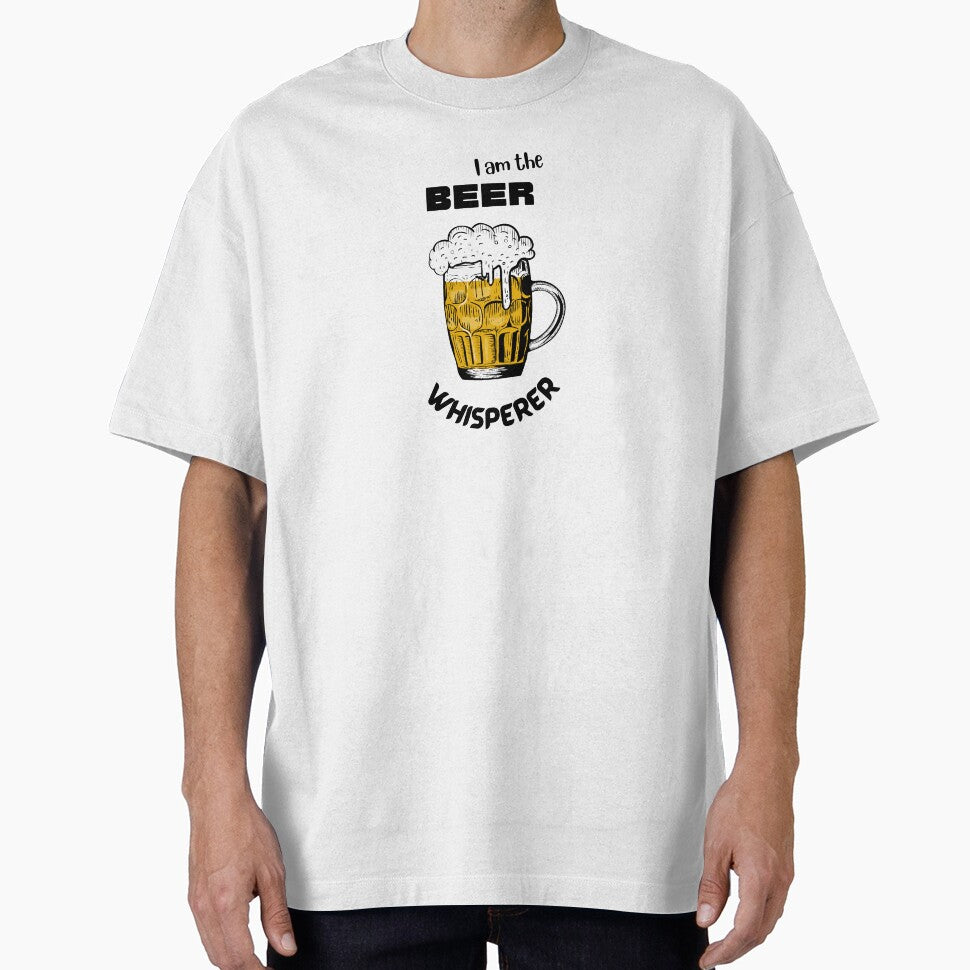 I am the Beer Whisperer-Drinking beer shirt, Black Font by MUZA9