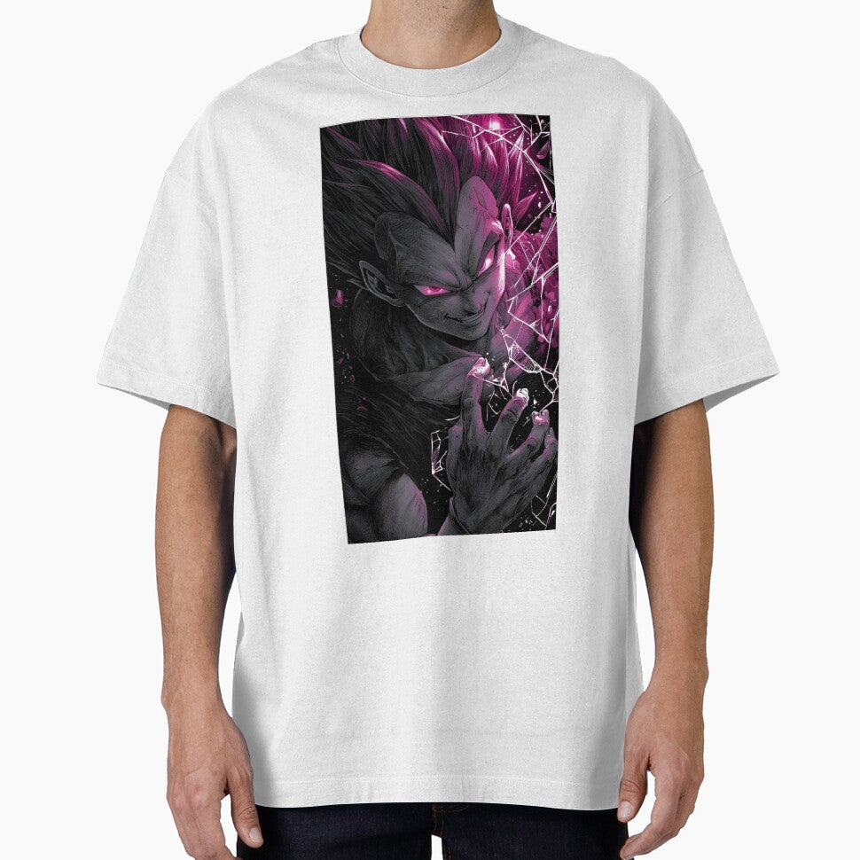 Shadow Saiyan Ascension – Dark Neon Warrior Anime Art by Dyan4