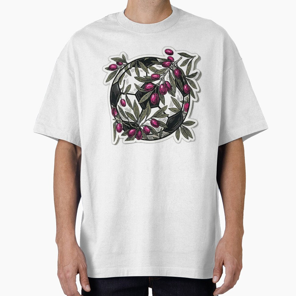 Retro 90s Football Olive Tree Branch Pink Soccer 2026 Aesthetic by Fatomfatom