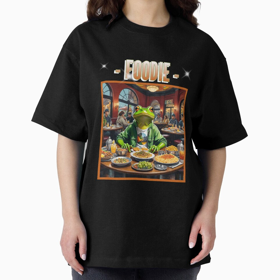 Frog Foodie at an Elegant Restaurant by EmeraldCauldren