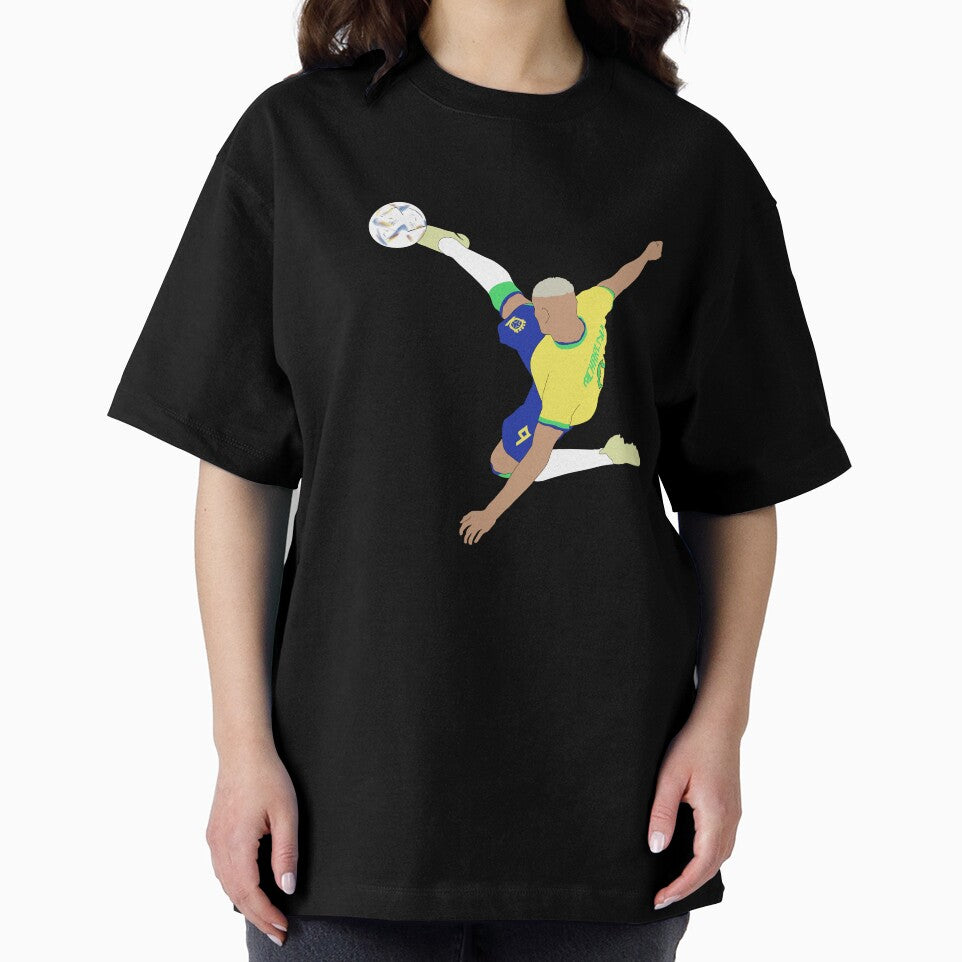Richarlison Bicycle Kick Brazil World Cup Minimalist by Hevding