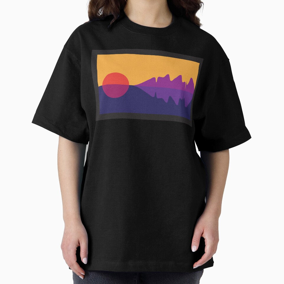Landscape with purple mountains by Aamot