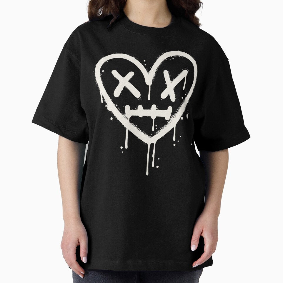 Grunge Dead Heart- White by MizMartini