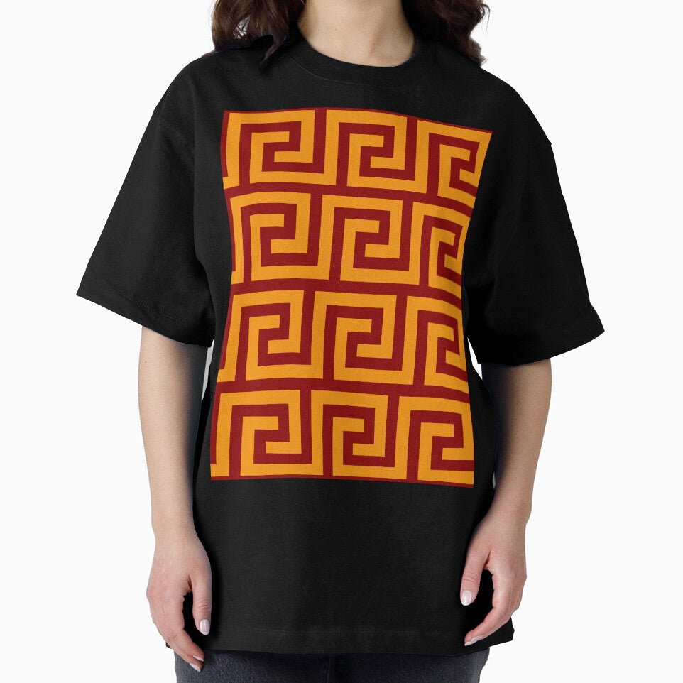 house of lions minimalist greek pattern by neopop