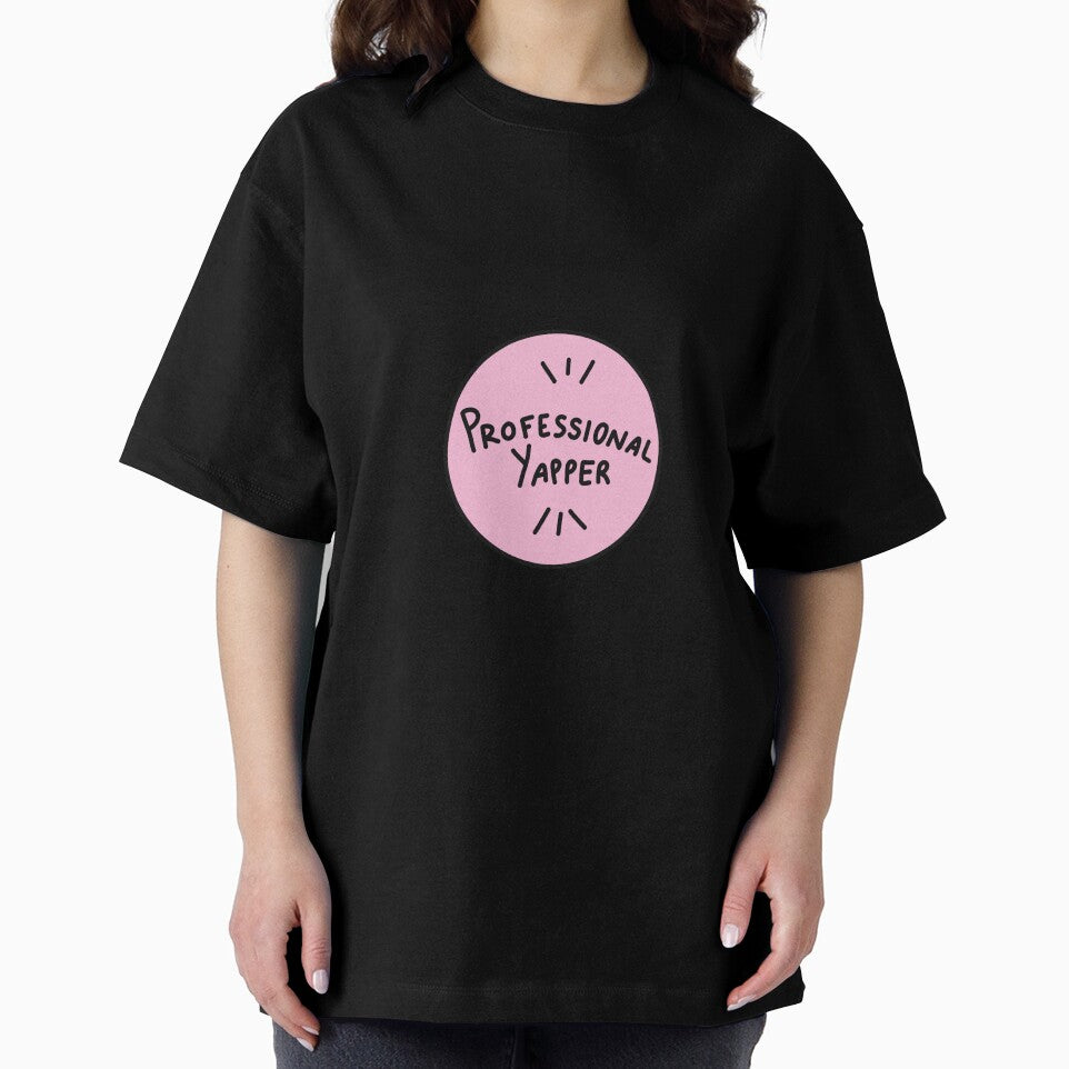 Professional Yapper Badge Sticker – Funny Chatty Girl Design by Doctor Michaela