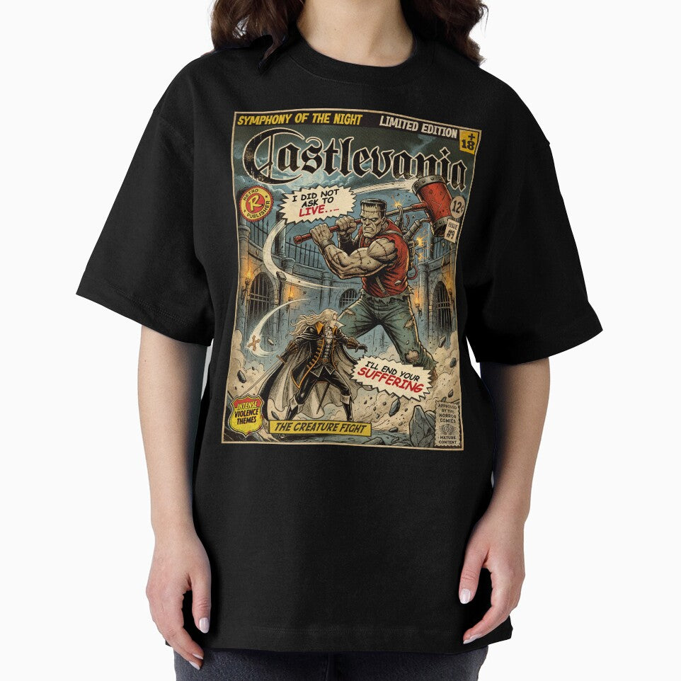 Castlevania The Creature Fight Vintage Comic Cover Art by Back2Collage