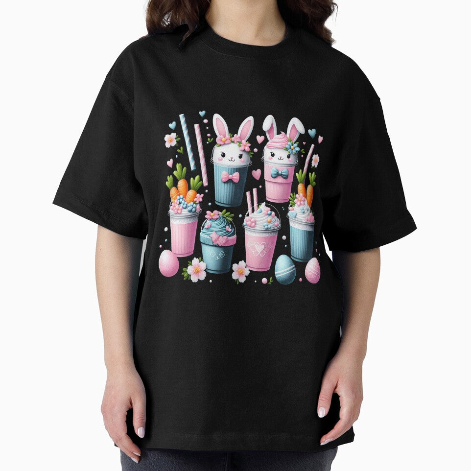 Cute easter day coffee lover bunny coffee lovers T-shirts by Akechakchi